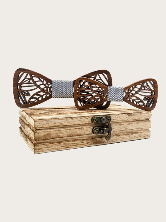 Coffret Noeuds Papillon en Bois Père & Fils - Brunelle - Wood&Chic