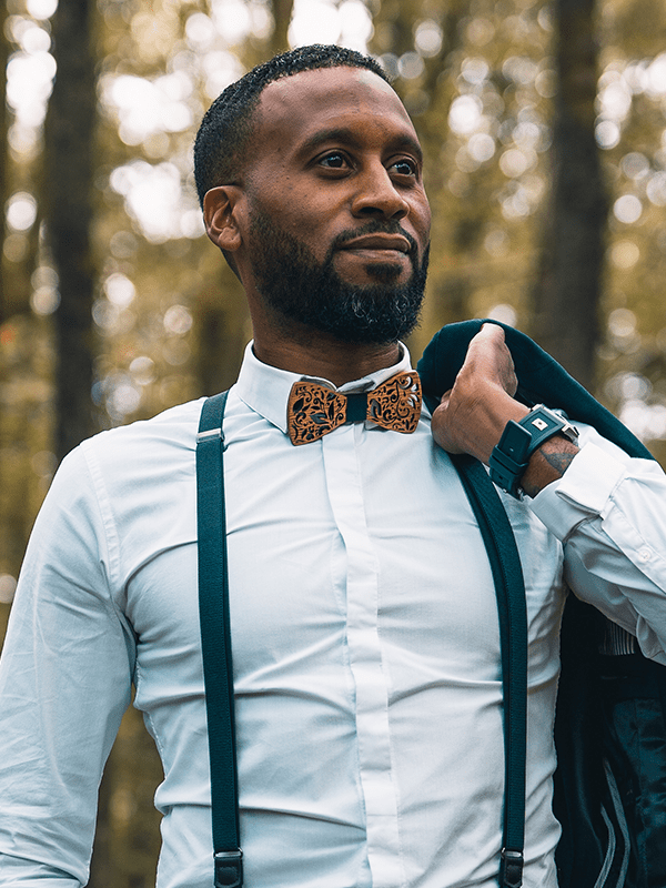 Costume Homme Noeud Papillon En Bois Mariage Noeud Papillon Liège