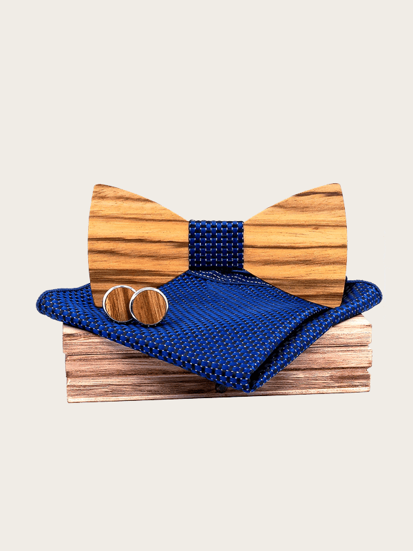 Ensemble nœud papillon et carré de poche en coton mélangé de luxe pour homme, Noir , Length 12cm, width 6cm Ensemble nœud papillon et carré de poche en coton mélangé de luxe pour homme, Noir , Length 12cm, width 6cm