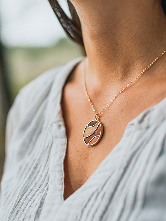 Collier en Bois Femme - Crocus