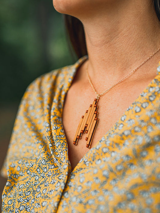 Collier en Bois Femme - Fumana