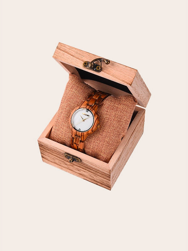 Montre en Bois Femme à Quartz - Cèdre