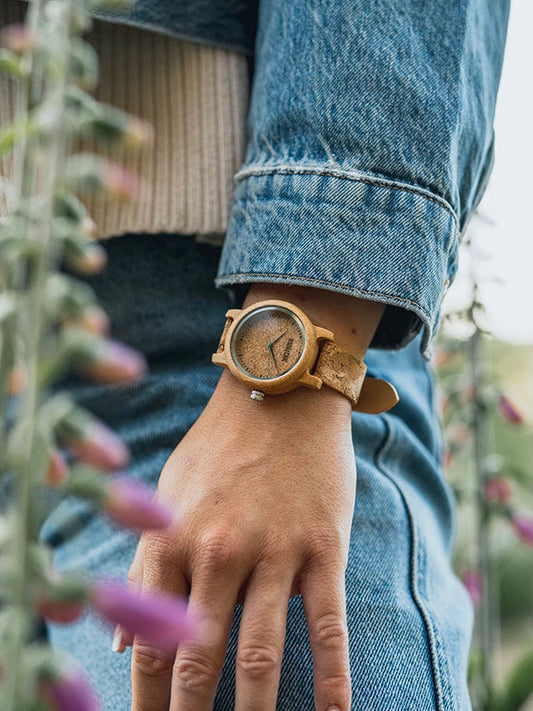 Montre en Bois Femme à Quartz - Liège