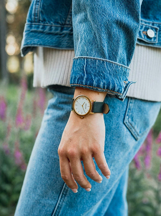 Montre en Bois Femme à Quartz - Poirier