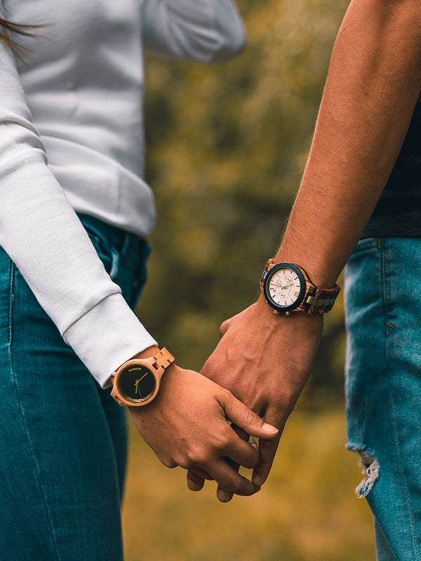 Montre en Bois Femme à Quartz - Teck