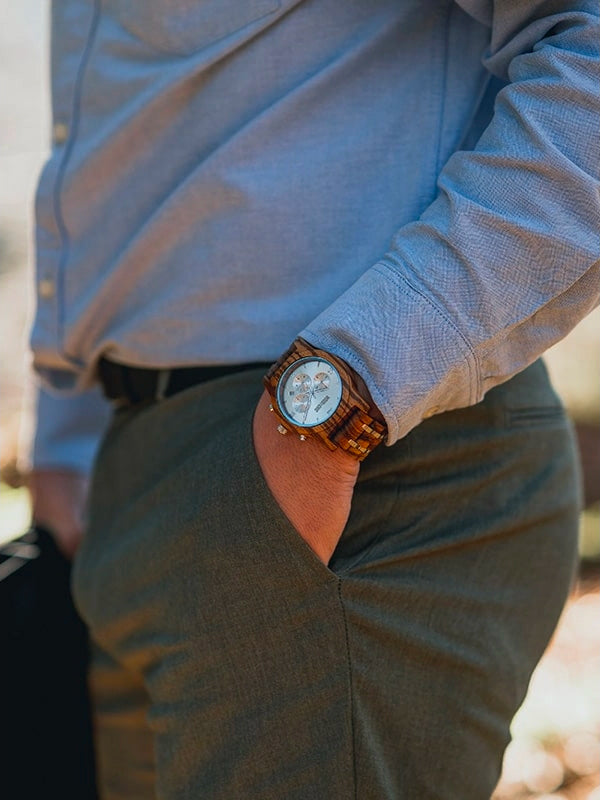 Montre en Bois Homme à Quartz - Aulne