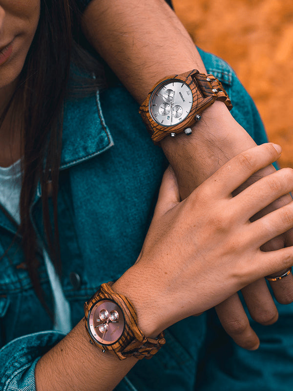 Montre en Bois Homme à Quartz - Aulne