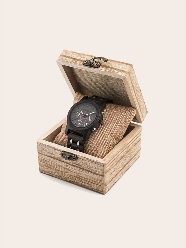 Montre en Bois Homme à Quartz - Cornouiller