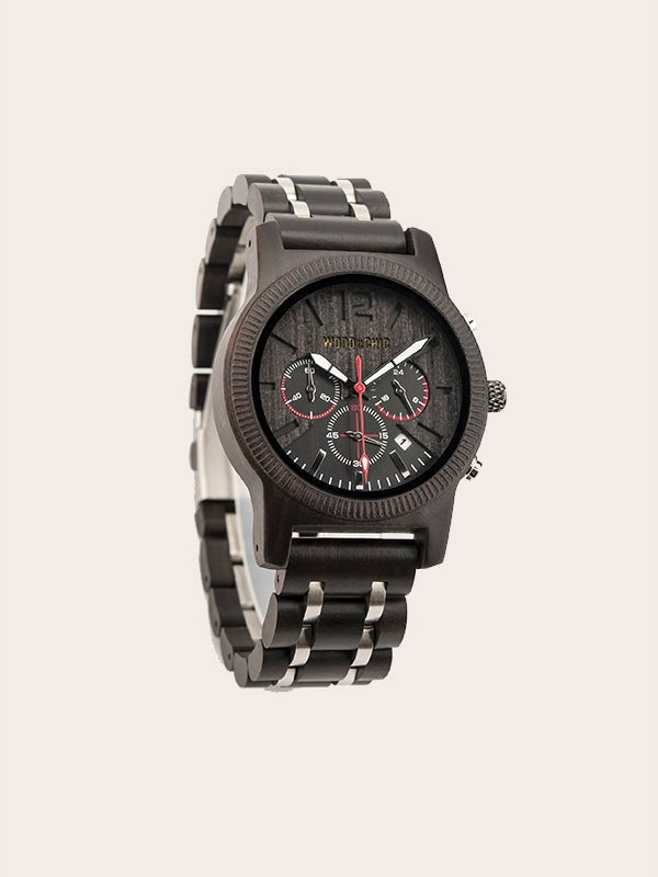 Montre en Bois Homme à Quartz - Cornouiller
