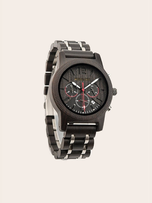 Montre en Bois Homme à Quartz - Cornouiller