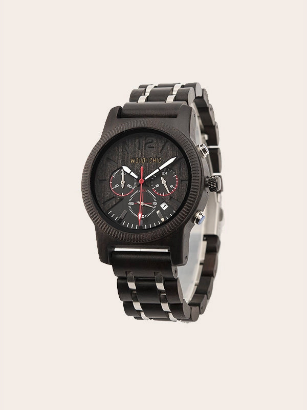 Montre en Bois Homme à Quartz - Cornouiller