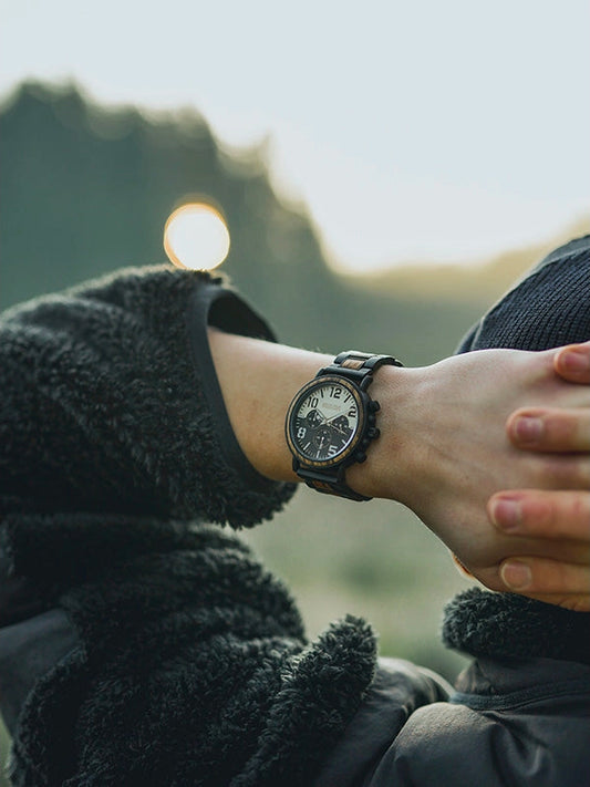 Montre en Bois Homme à Quartz - Figuier