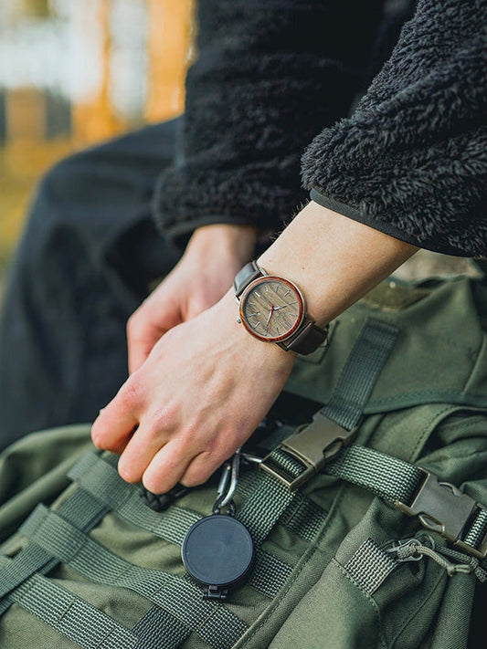 Montre en Bois Homme à Quartz - Iochrome