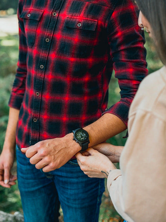 Montre en Bois Homme à Quartz - Longanier