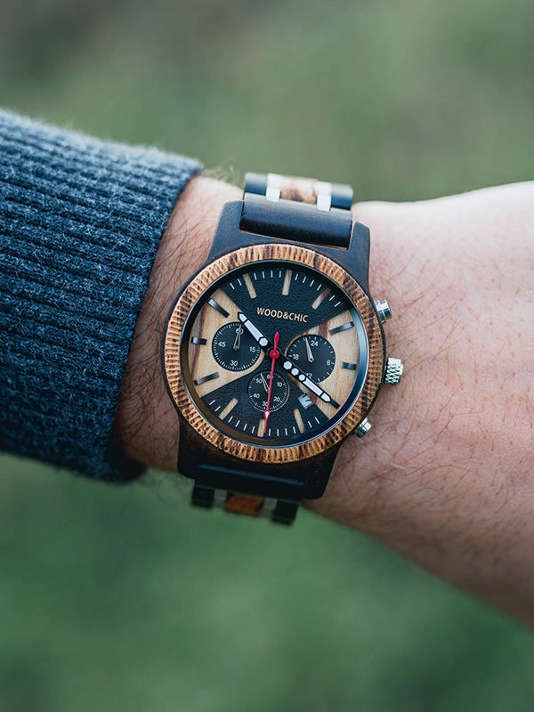 Montre en Bois Homme à Quartz - Madrone