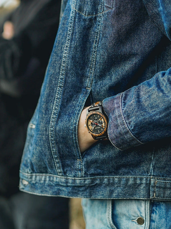 Montre en Bois Homme à Quartz - Madrone