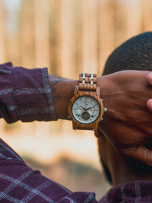 Montre en Bois Homme Mécanique - Notro