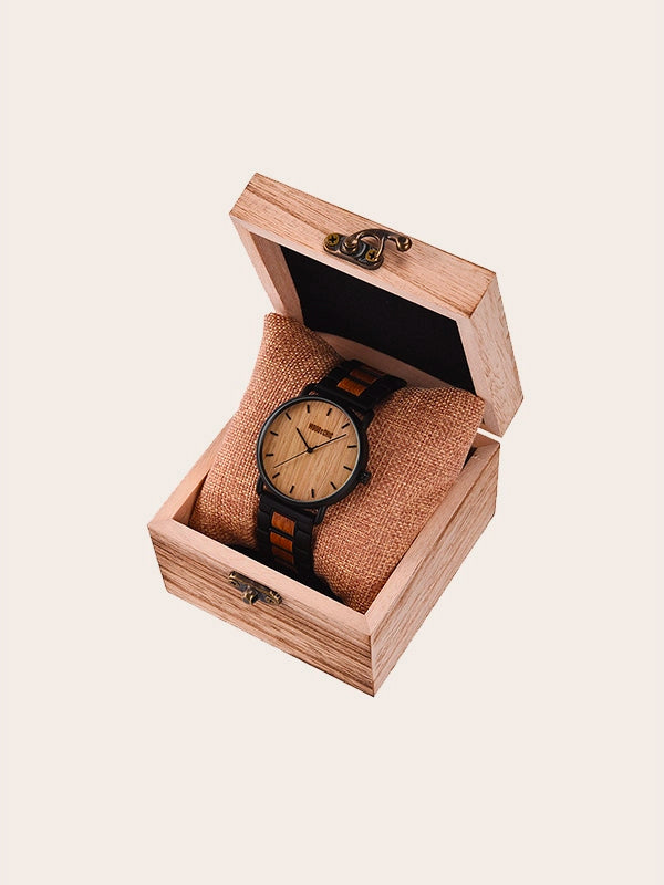 Montre en Bois Homme à Quartz - Ramboutan
