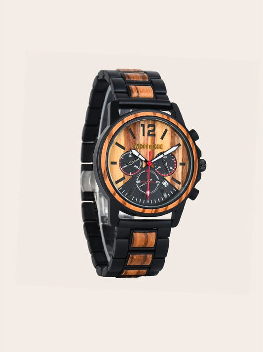 Montre en Bois Homme à Quartz - Robinier