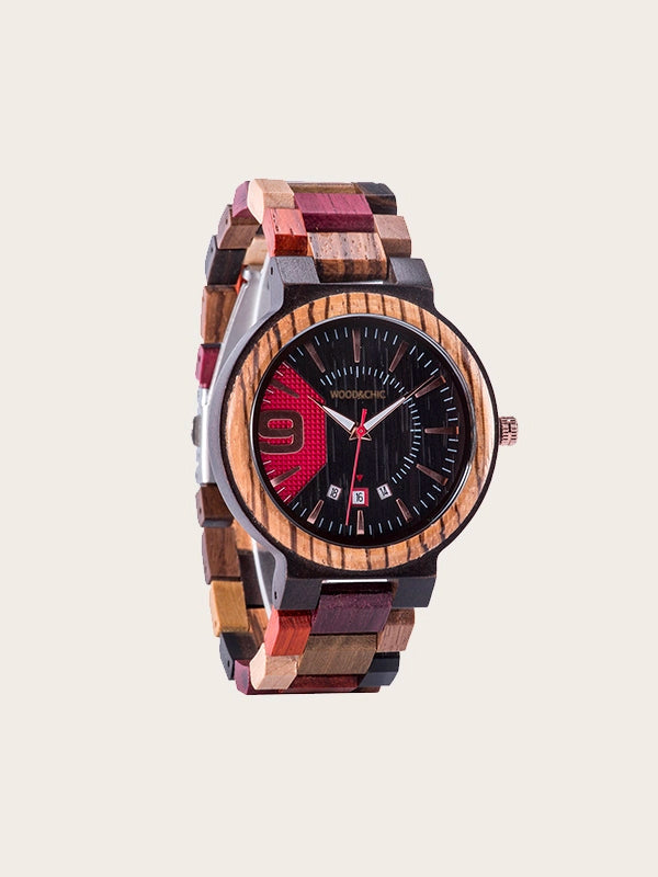 Montre en Bois Homme à Quartz - Vernis