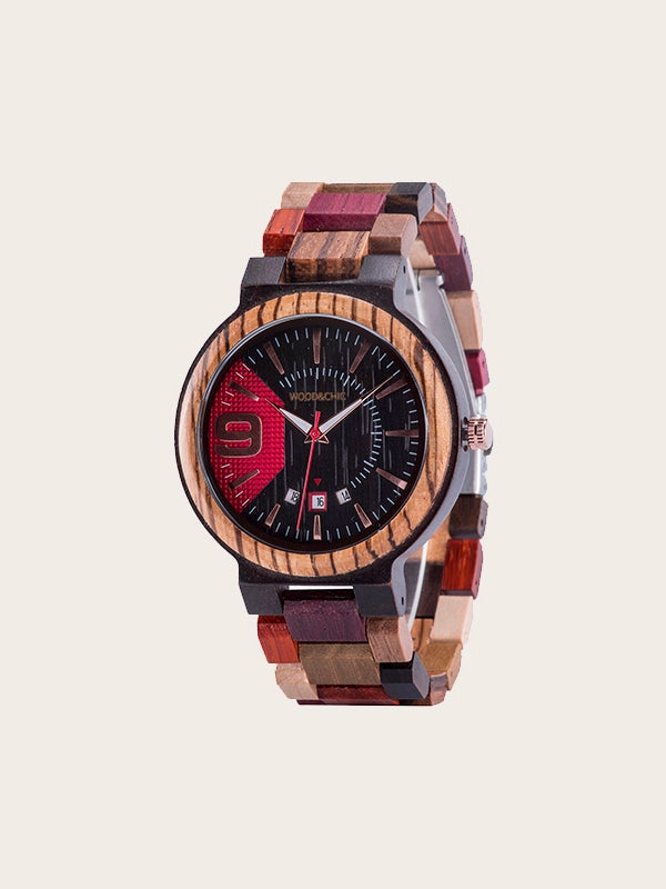 Montre en Bois Homme à Quartz - Vernis