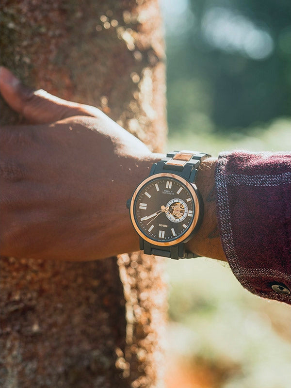 Montre en Bois Homme Automatique - Wodyeta