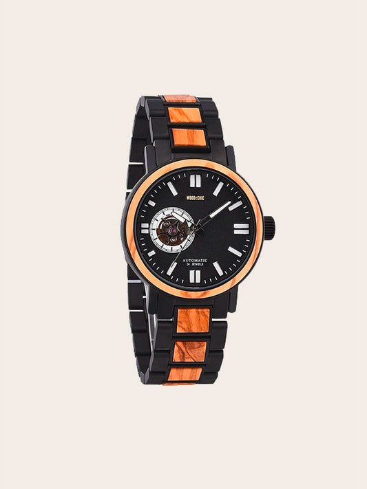 Montre en Bois Homme Automatique - Wodyeta