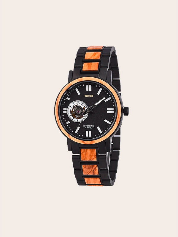 Montre en Bois Homme Automatique - Wodyeta