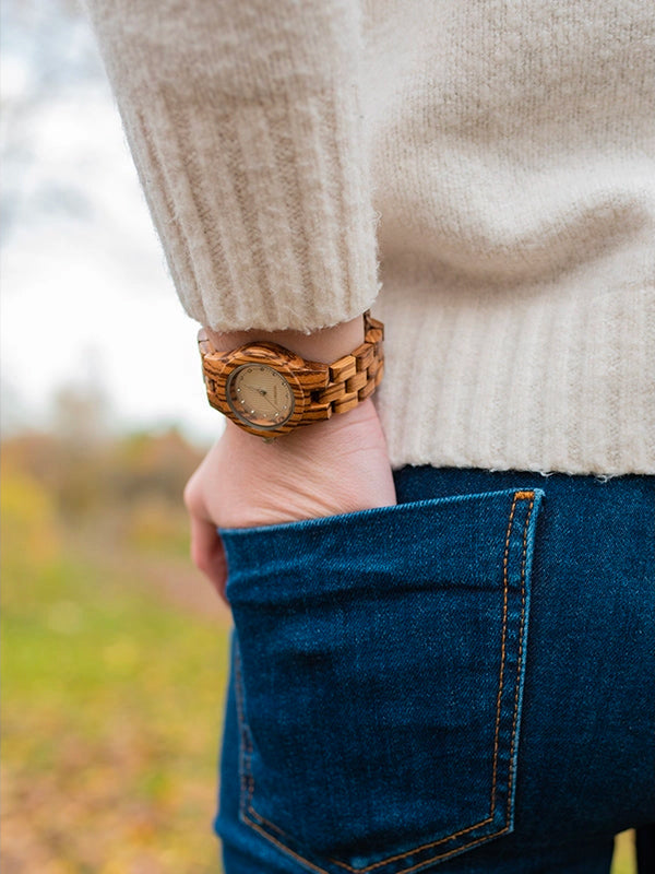 Montre en Bois Femme à Quartz - Yucca