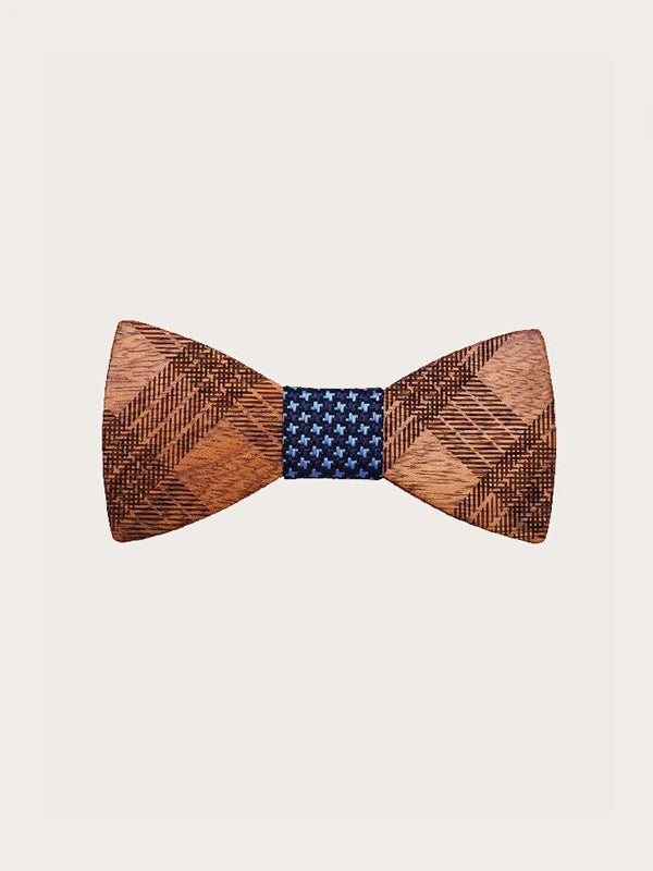 Noeud Papillon en Bois Enfant - Tartan - Wood&Chic