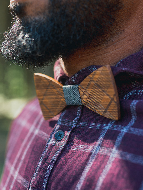Noeud Papillon En Bois Homme - Celtique